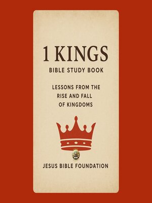 cover image of 1 Kings Bible Study Book
